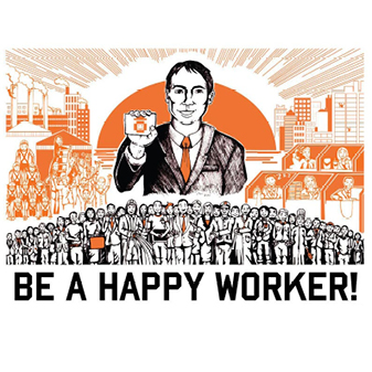 Work Propaganda Poster - male version