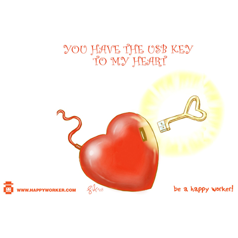 USB Key and a Heart