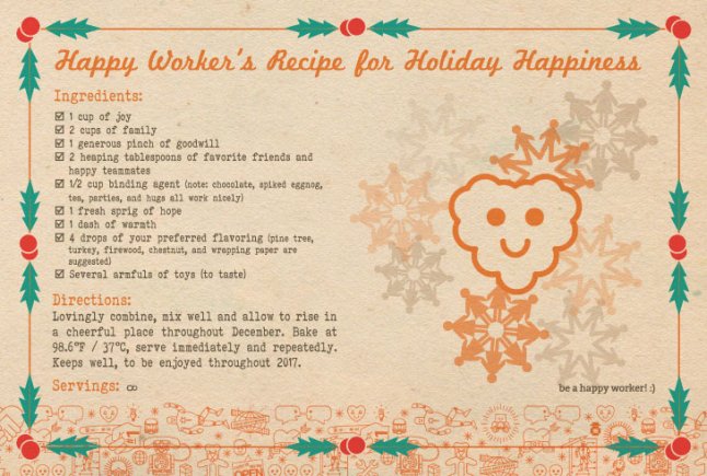 Recipe for holiday happiness