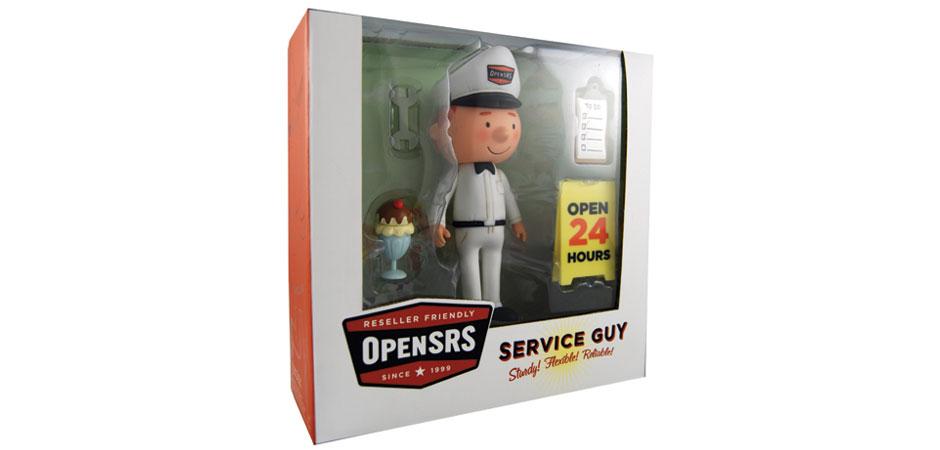 Tucows OpenSRS Service Guy Action Figure