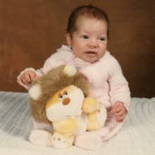 Robin with Lion Plushie