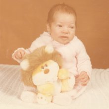 Robin with Lion Plushie