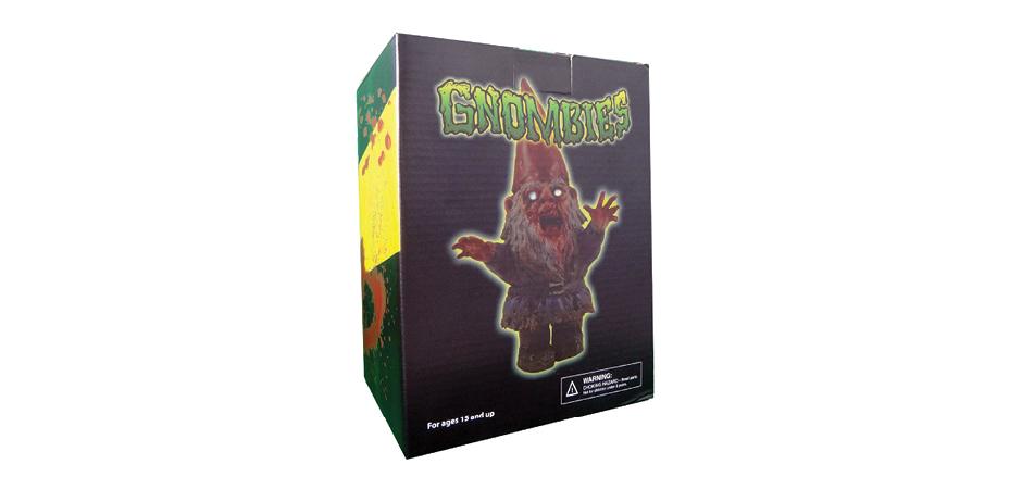 Gnombie Zombie Gnome Polystone Figurine Packaging