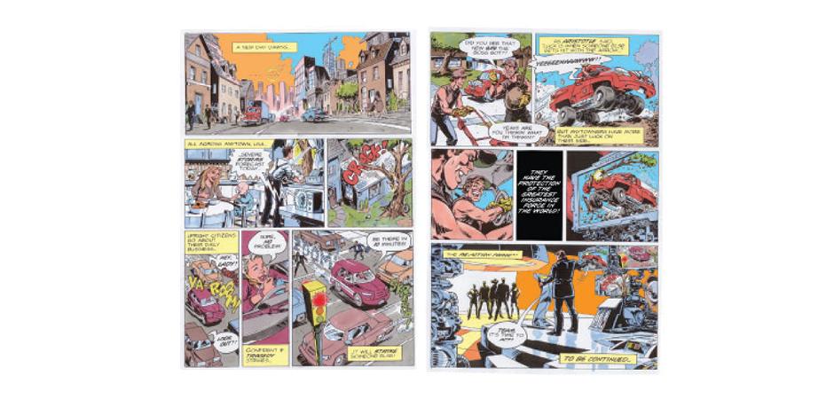 Safeco Action Figures Comic Book